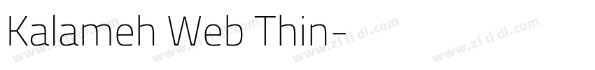 Kalameh Web Thin字体转换